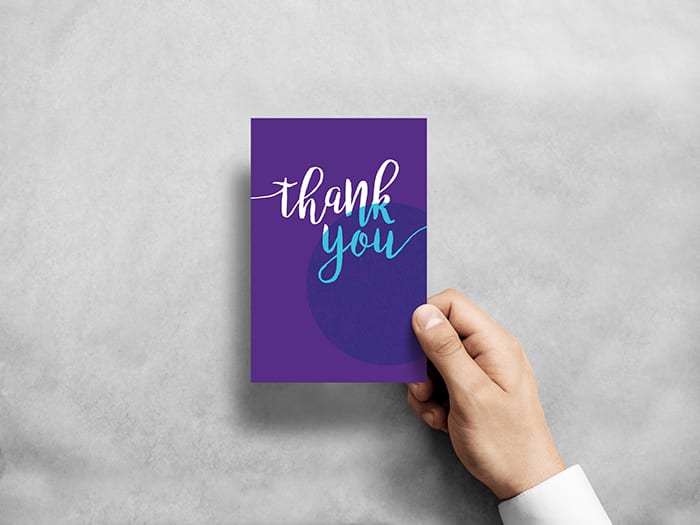 Thankyou card